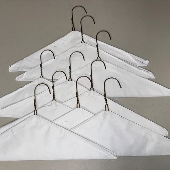 Dry Cleaner Standard Metal Coat Hangers 10 Pack Closet Organization Space Saving - Picture 1 of 5